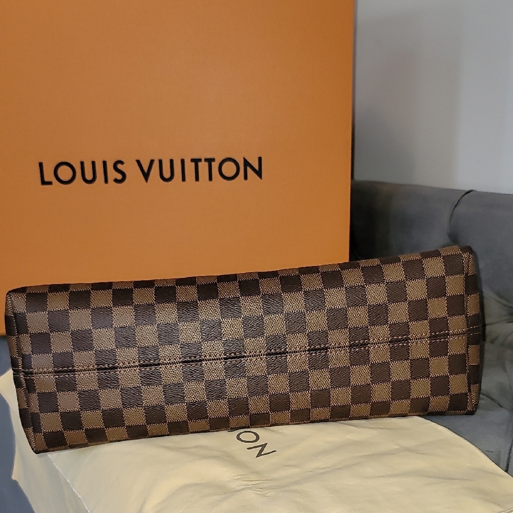 Louis Vuitton MM Damier Ebene Shoulder Bag Brown - Picture 10 of 16